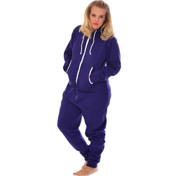 Women onesie Hoodie fleece women sleepwear one piece pajamas