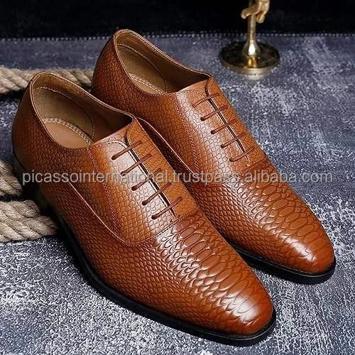 Men's Top Selling Full Grain Genuine Antique Italian Leather Shoes Casual Office Party Wear Indian Manufacturer Oxford Outsole