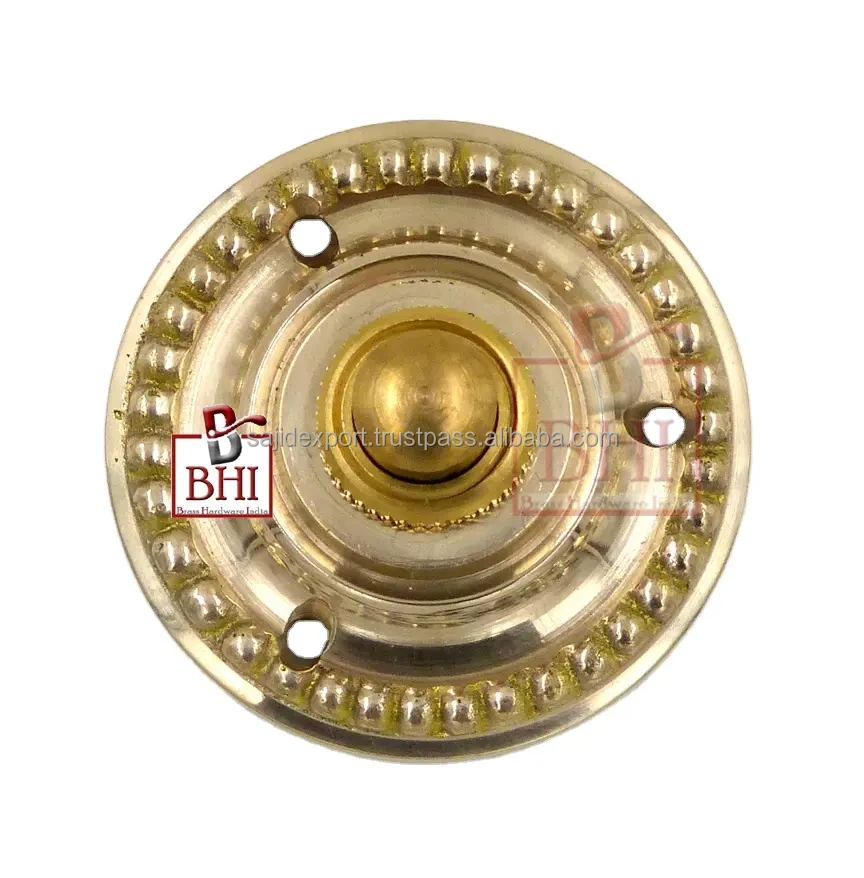 Brass Door Bell Push Button Buy Door Bell Decorative Button Solid
