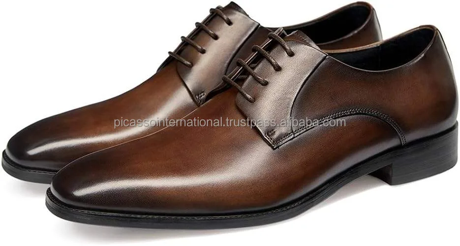 Trusted Supplier of Excellent Quality Custom Logo Formal Casual Wear Office Party Wear Genuine Leather Shoes for Bulk Purchase