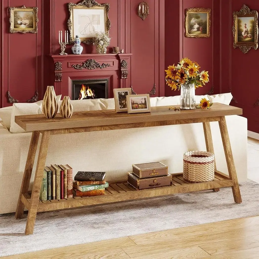 Elvarenae Haven Light-Wood Console Table — product detail