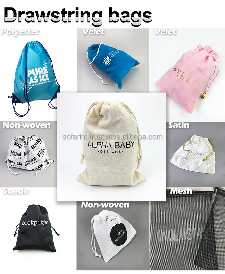 Customized Printing Drawstring Cotton Muslin Bag,Cotton Gift Bag,Party