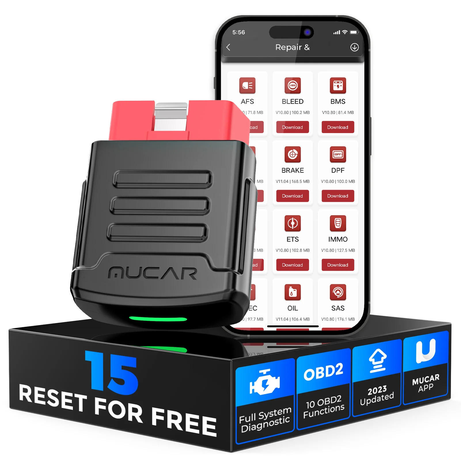 Mucar Bt Bt Pro Obd Bluetooth Diagnostic Tool Full System