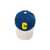 Royal blue and off-white cap with a neon yellow "C" logo