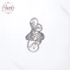 18K Solid White Gold