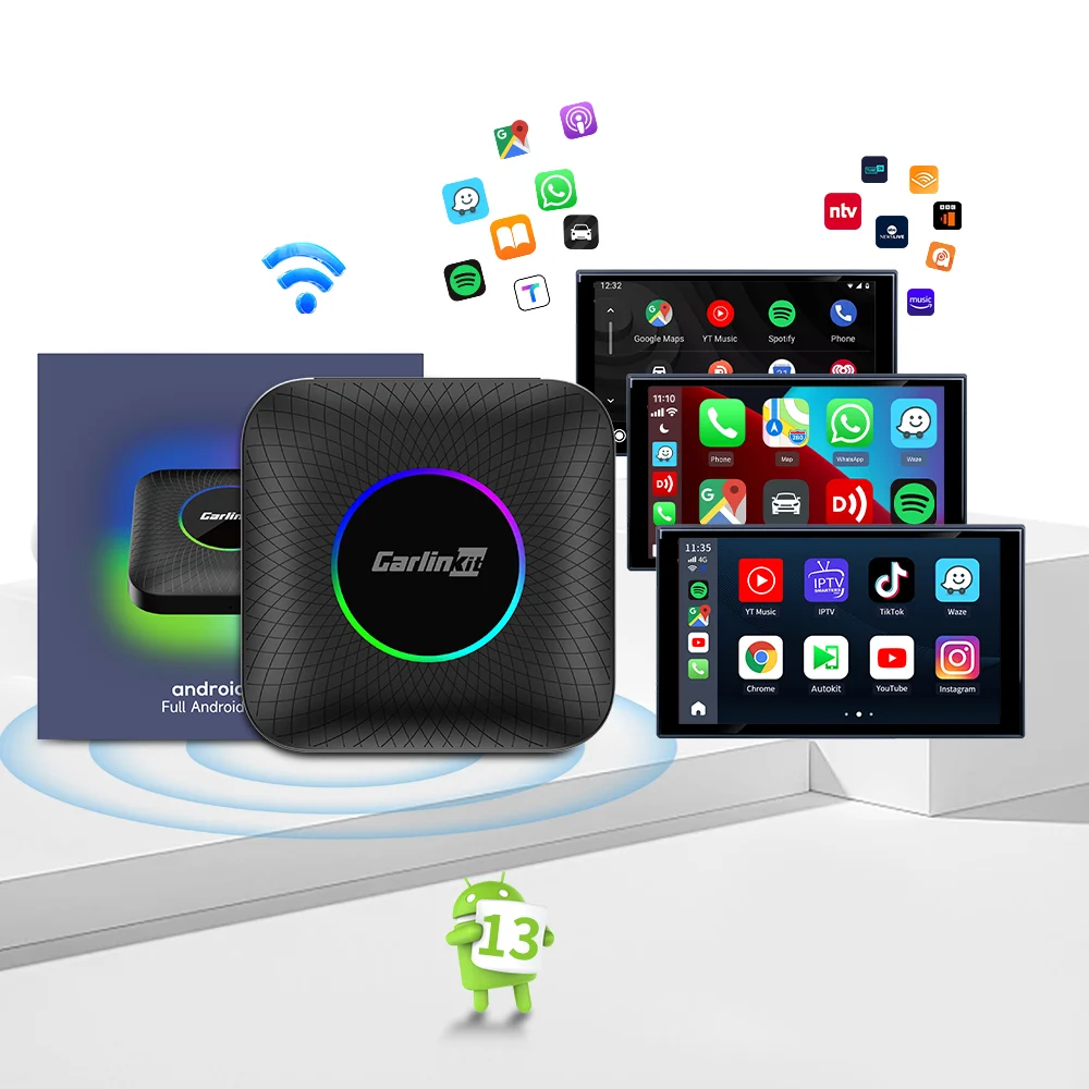 Carlinkit Tbox Ambient LED - Wireless Carplay & Android Auto