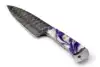 Royal Purple and Pearlized White Swirl