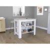 White / Light Oak Color