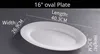 16" oval Plate