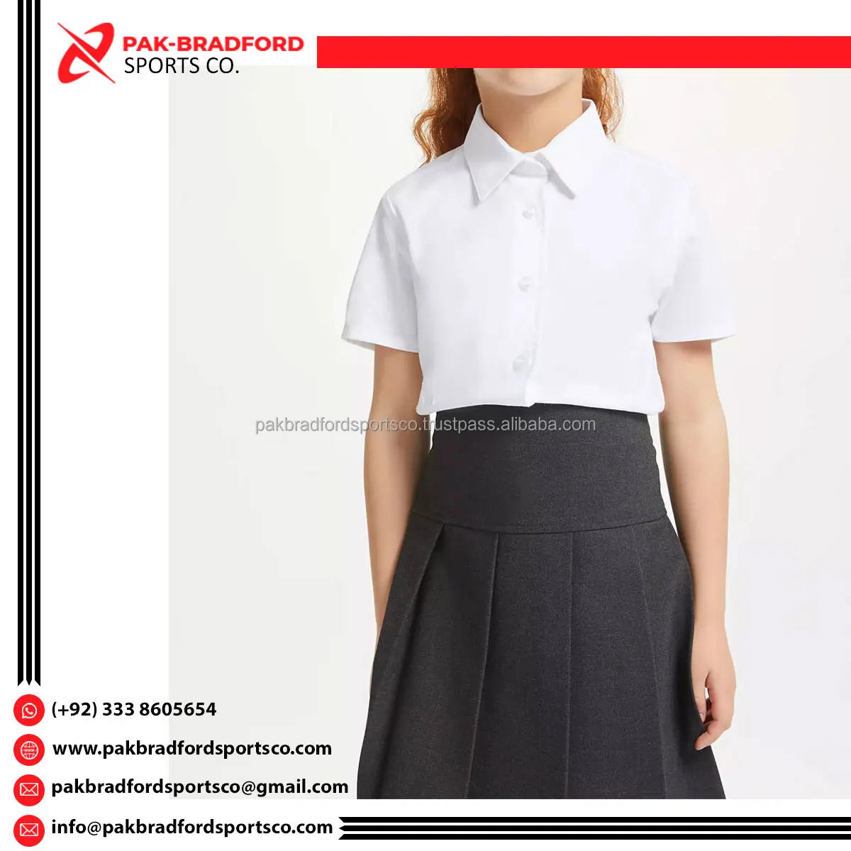 Factory Direct Sale School Uniform For Kids Girls Wholesale Custom Logo