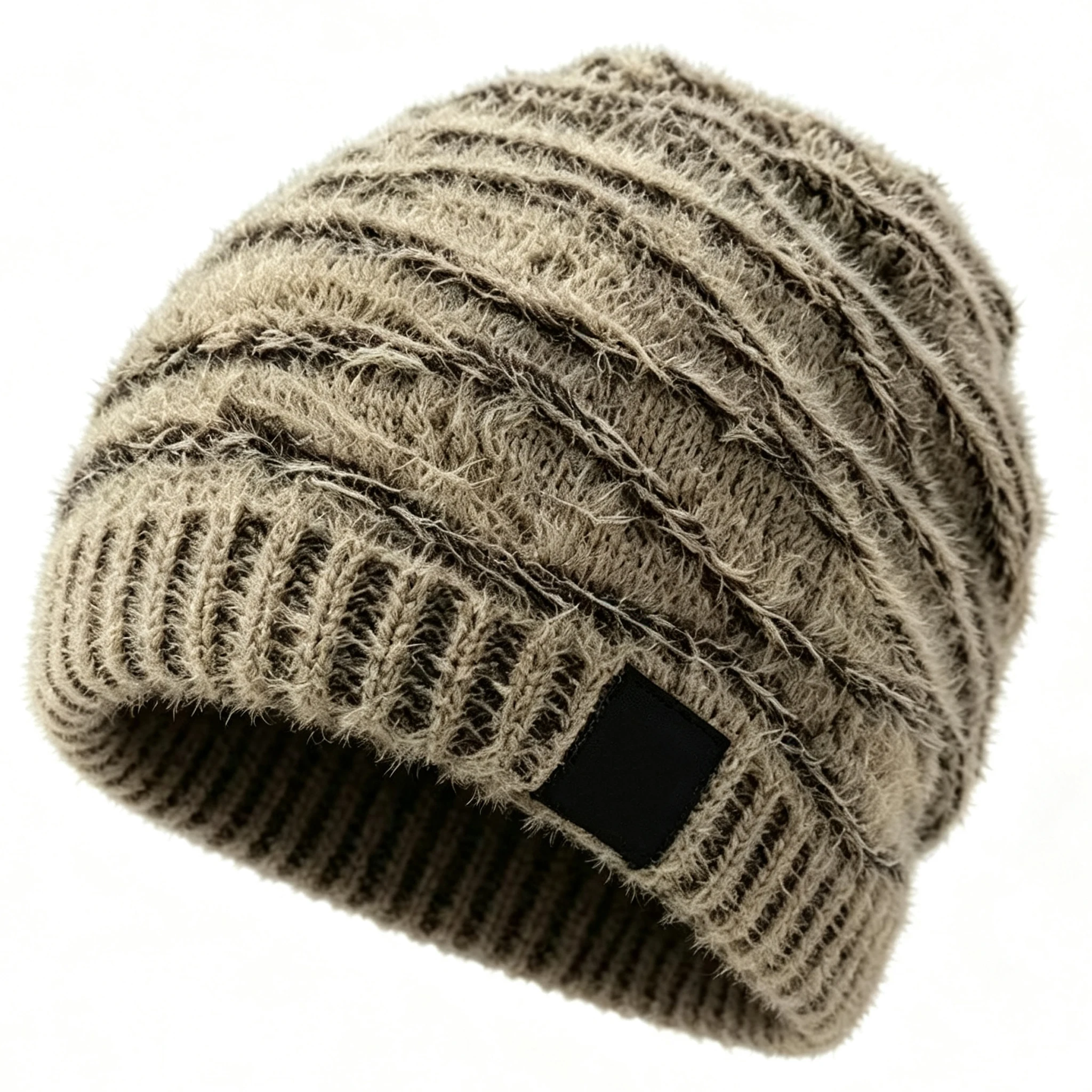 Custom Logo Slouchy Beanie Fleece Lined Winter Knit Skull Cap for Unisex Warm Outdoor Daily Wear with Custom Material Options