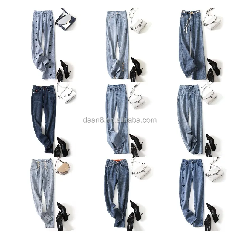 2023 Factory Wholesale Women's Skinny Ripped Women's Jeans Plus Size ...