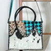 Black & Turquoise Checkered