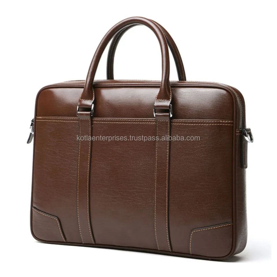 Custom Logo Wholesale Synthetic Leather Laptop Bags Shoulder Pu Leather
