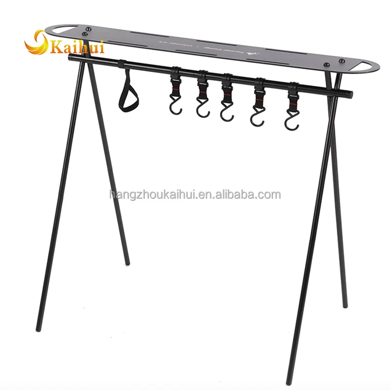 Skateboard Tripod Portable Folding Camping Rack Hanger Storage Rack