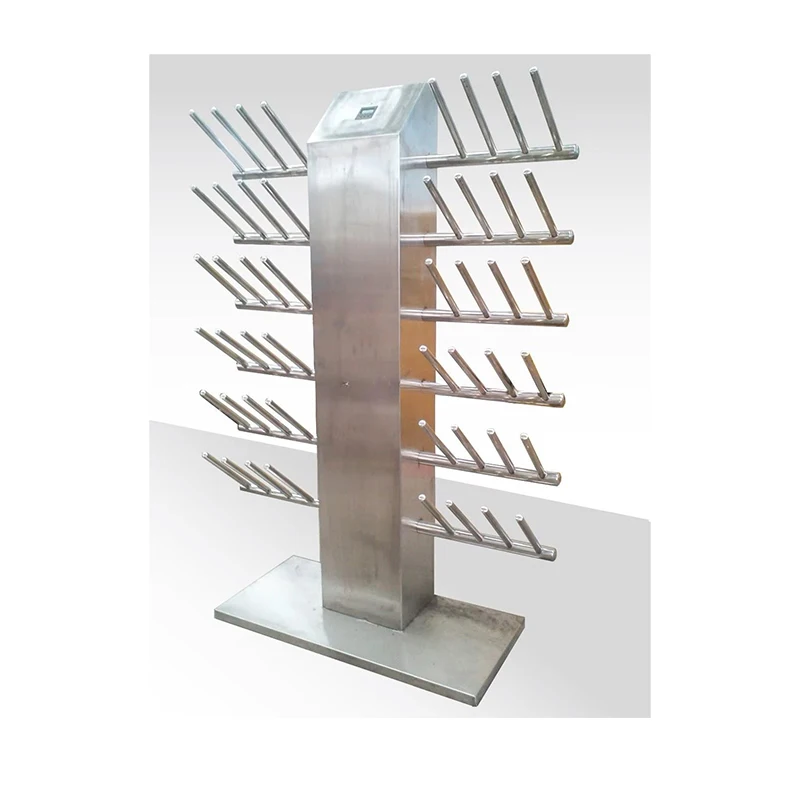Industrial stainless steel boot drying heater for slaughterhouses and food processing companies