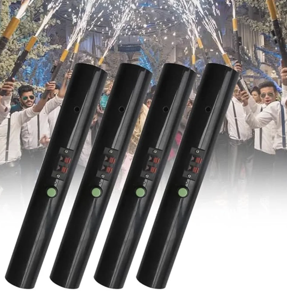 Firing System Handheld Cold Fountain Fireworks Pyro Wedding Machine FT008 Fountain Sparkler Gun Shooter Hand Held Stage