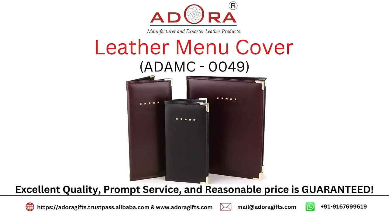 Restaurant Menu Cover Customized Design Menu Cover /embossed Leather
