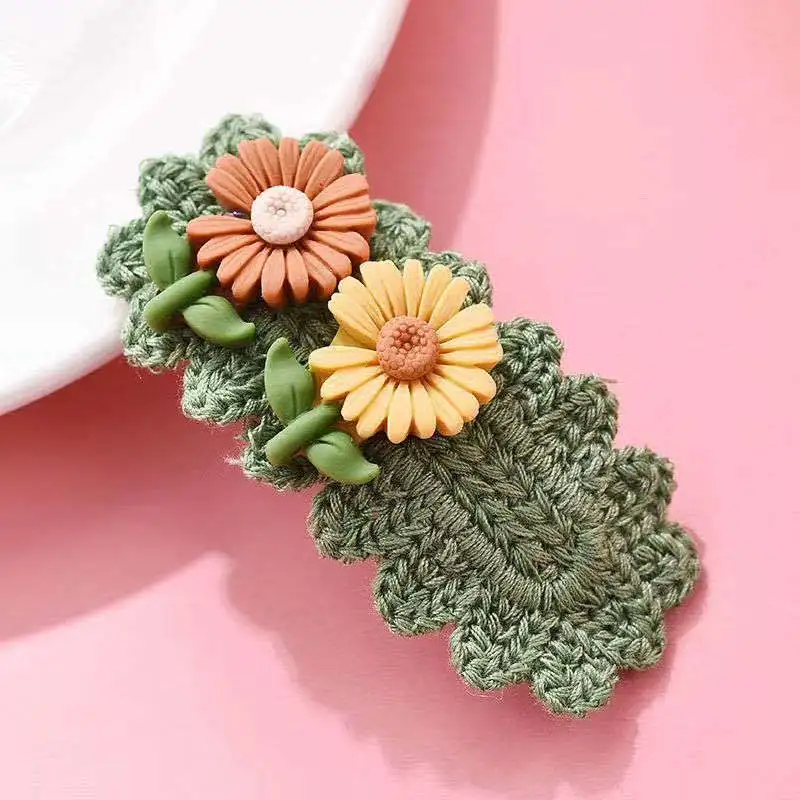 Crochet Hair Clips - Meli Design, Handmade Fashion Accessories