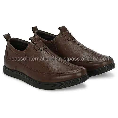 Premium Quality Best Selling Genuine Cow Hide Leather Men Smart Look Casual Loafers Shoes from Indian Manufacturer