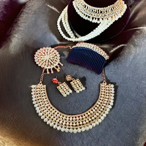 Unisex Coral Stud Earrings Set with Silver Plating Classic Indian Jewelry for Anniversary Occasions Exported to USA and France