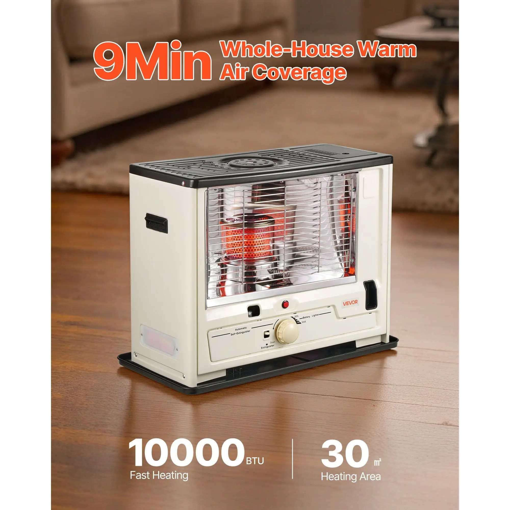 Kerosene Heater, 10000, BTU, Portable - detail 4
