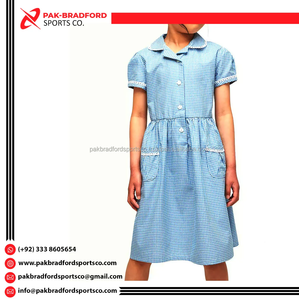 Factory Direct Sale School Uniform For Kids Girls Wholesale Custom Logo