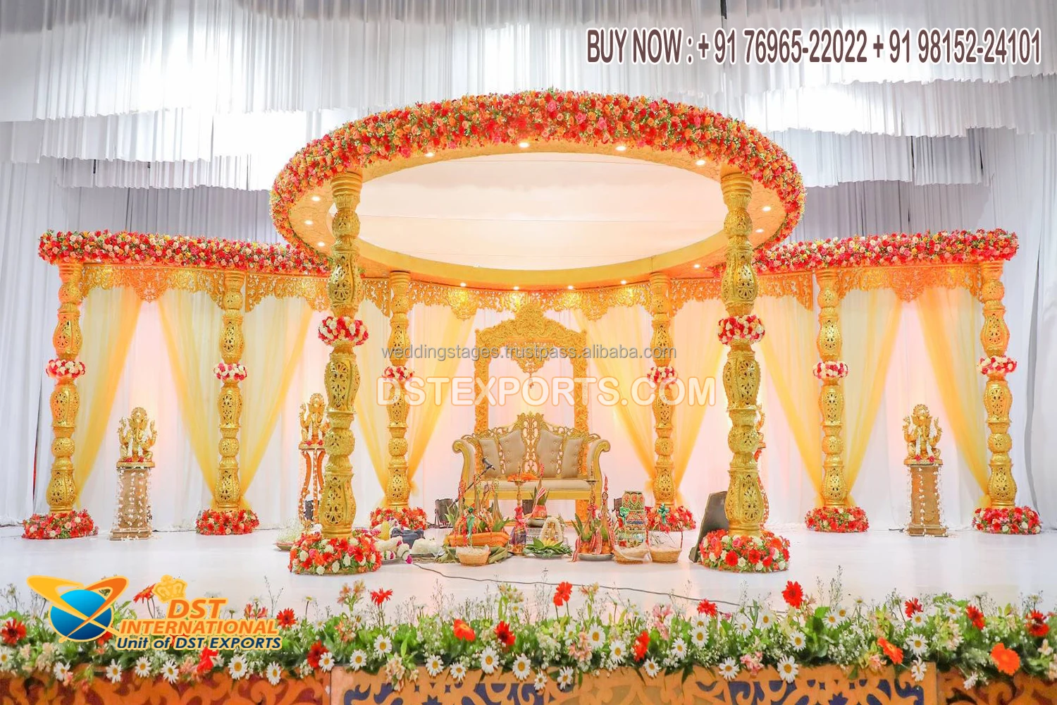 Traditional South Indian Style Grand Wedding Mandap Indian Wedding   S62b0a0c4146540b9acb5af0218549e9f8 