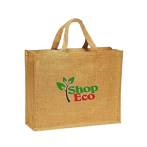 Stylish Custom Printed Jute Bags Eco-Friendly Shopping