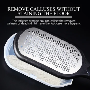 Foot Scrubber Foot Rasp And Callus Remover Foot File Professional Foot Care  Stainless Steel Foot Rasp - 1pcs style one black + 1pcs style one white 