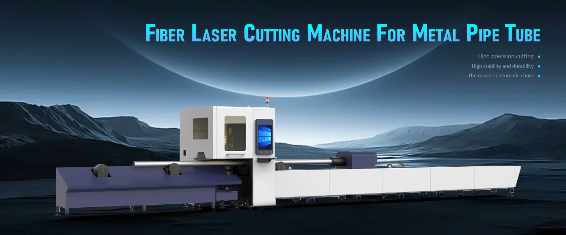 Fiber Laser Tube Cutter 6024 6KW Metal Cnc Laser Pipe Cutting Machine