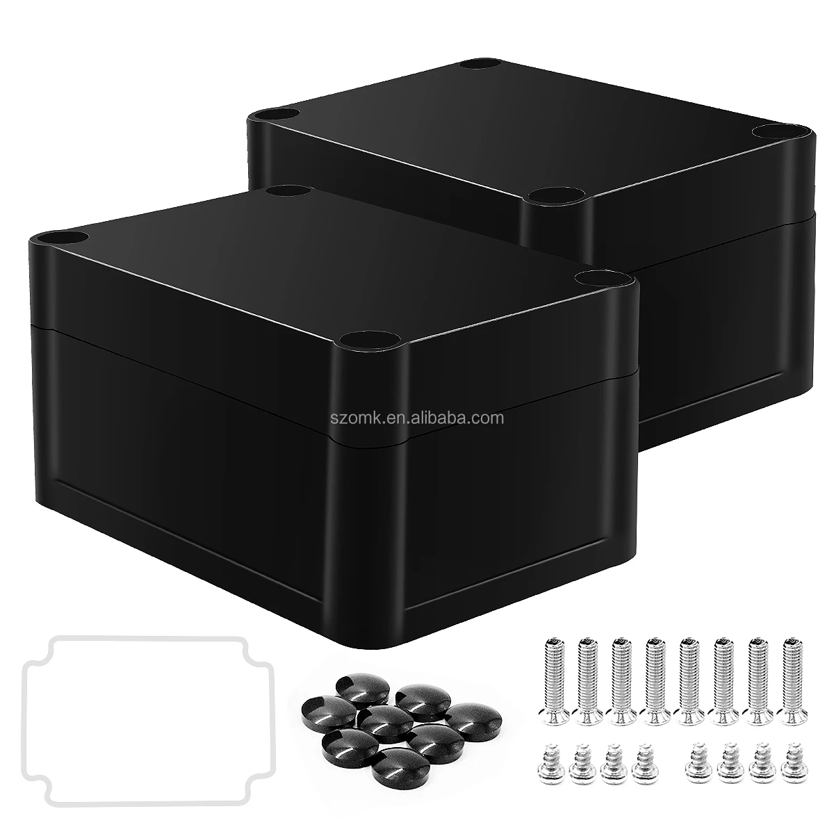 Abs Black Waterproof Plastic Enclosure Box Electronic Instrument Case