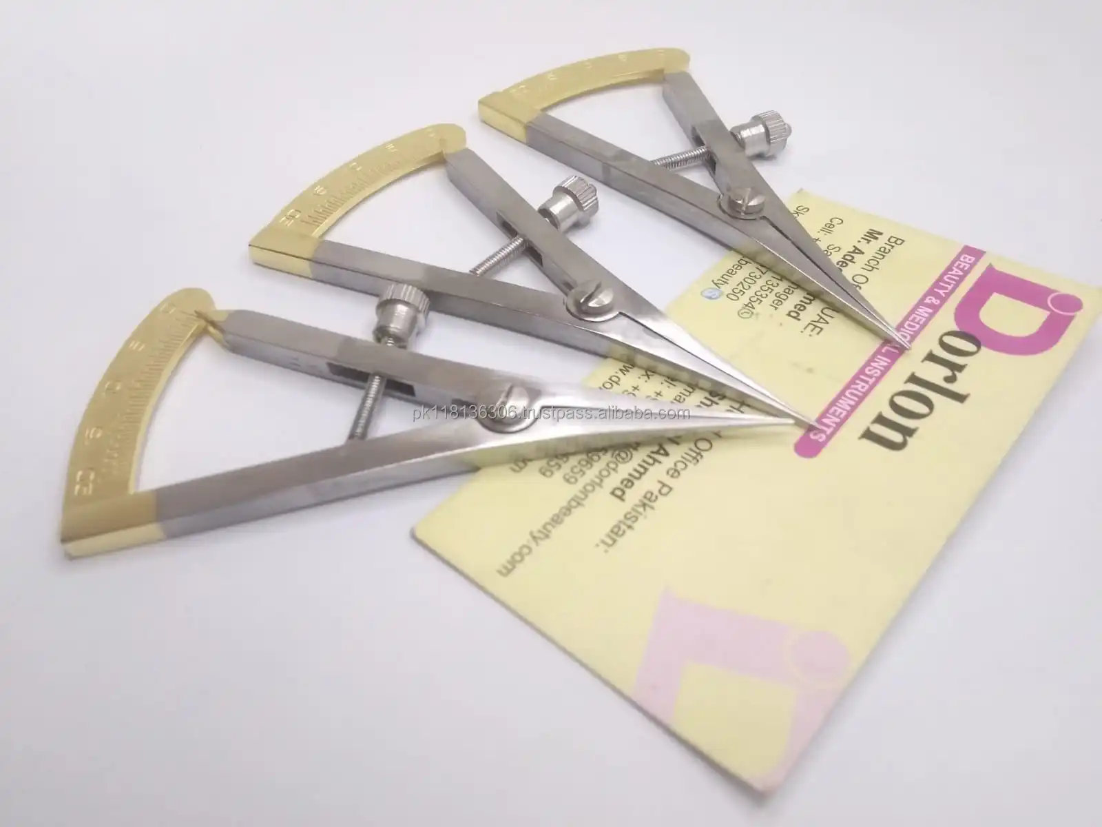 Stainless Steel Castroviejo Calipers Measuring Gauge For Eye Surgery