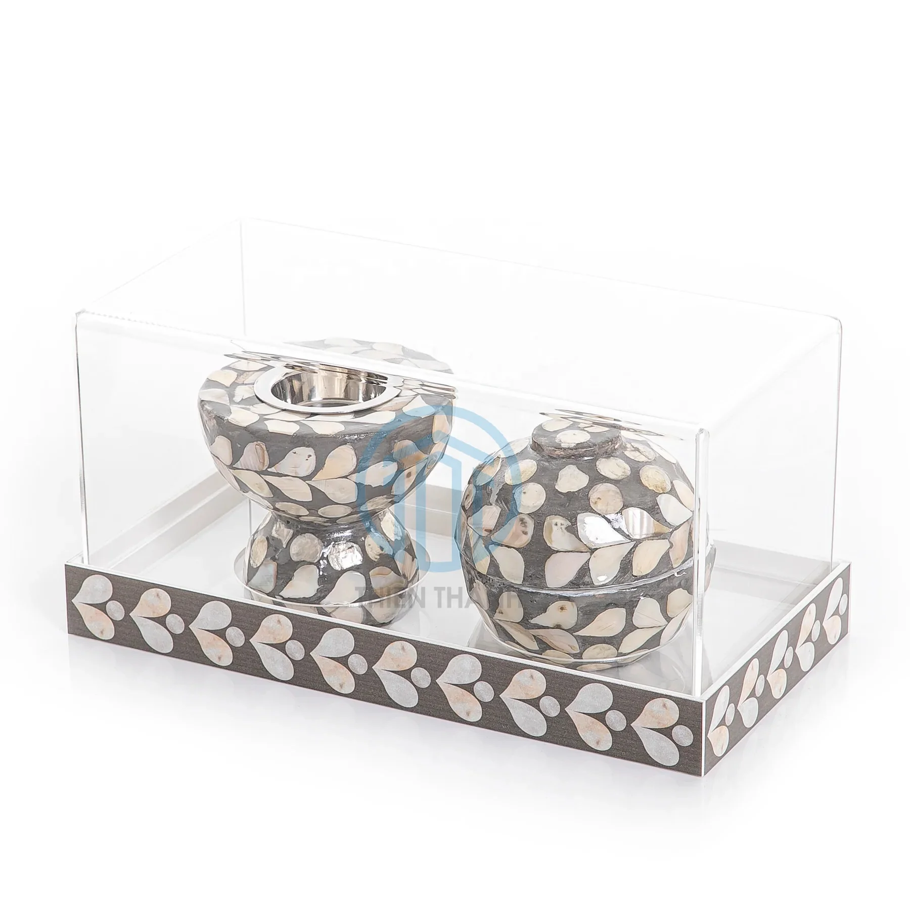 2023 Latest Arabian Islamic Mother Of Pearl Inlay Incense Burner Arabic Oud Bakhoor Wholesale