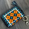 Black & Orange Checkered Pattern