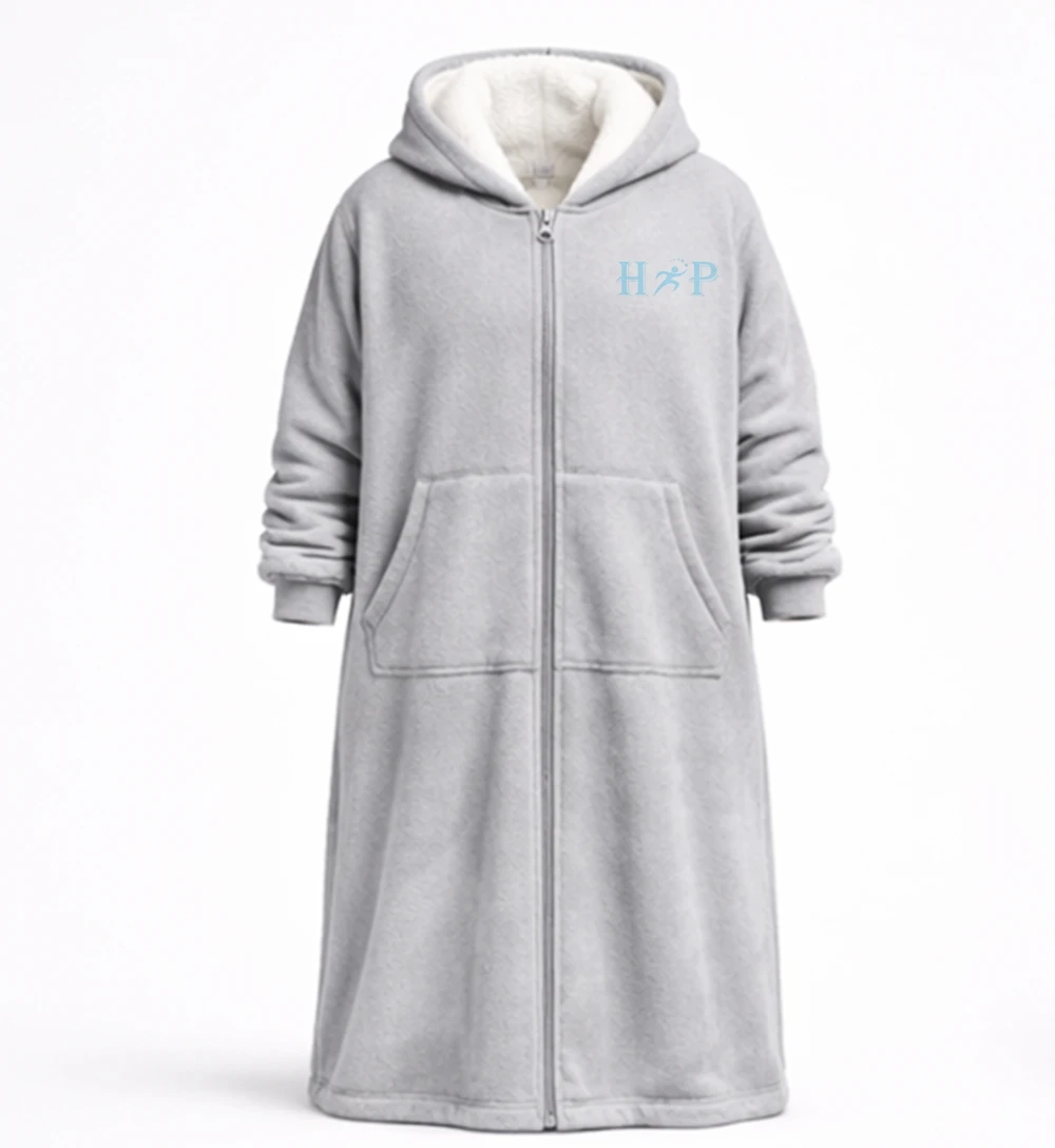 Oversized Blanket Hoodie Women Men Winter Hooded Wearable Blanket Hoodie With Sleeves Sherpa Fleece Sweat Sleepwear
