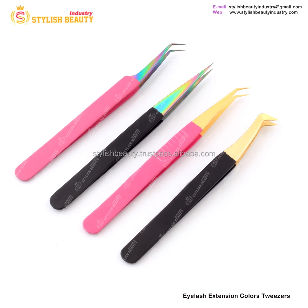 Personalized Eyelash Tweezers Bulk Stainless Steel Light Weight Durable