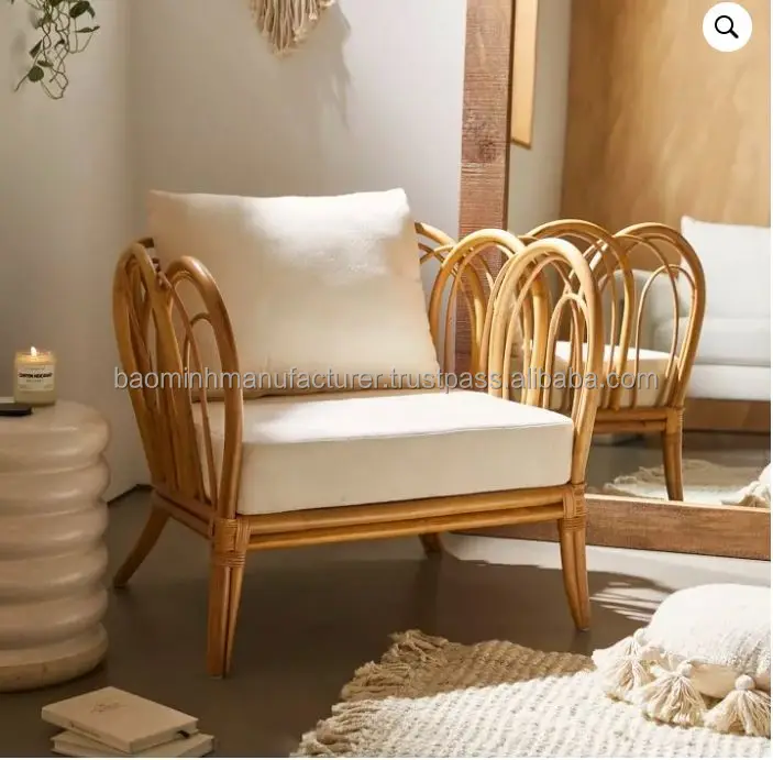 Luxury Strong Natural Rattan Furniture/ Rattan Chair/sofa One Seat