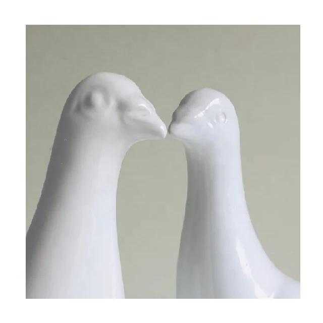 Premium Quality White Color Pigeon Shape Figurine in Negotiable Price