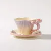 Juego de tazas de café de 4,9 pulgadas (púrpura)