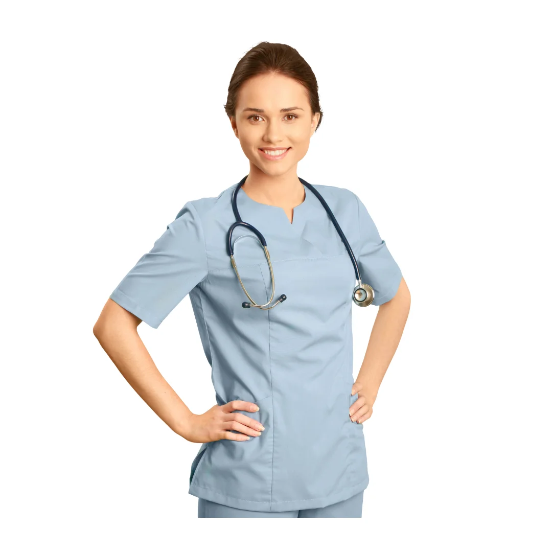 High Quality Soft Fabric Top Scrub Nursing Hospital Uniforms Stylish Breathable Anti-dust Unisex Sao Mai Customizable Sizes