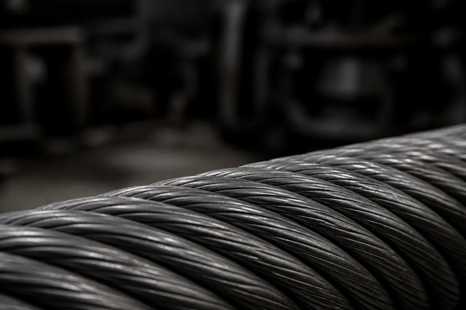 35Wx7 compacted strand wire rope microscopic view
