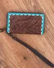 Brown With Turquoise Tooling