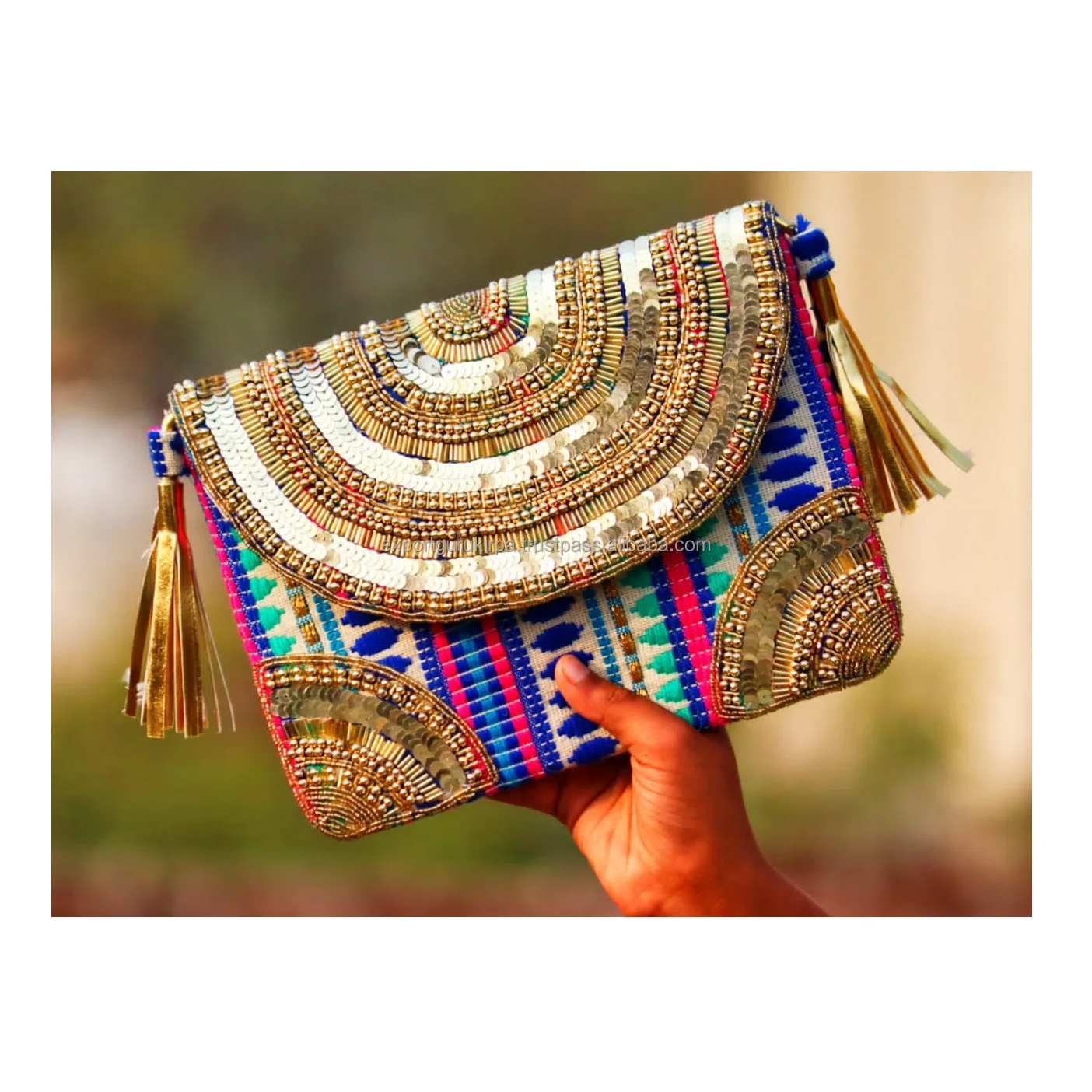 Source Women Clutch Bags Beaded Bags from India Luxury Clutch Bag on  m.
