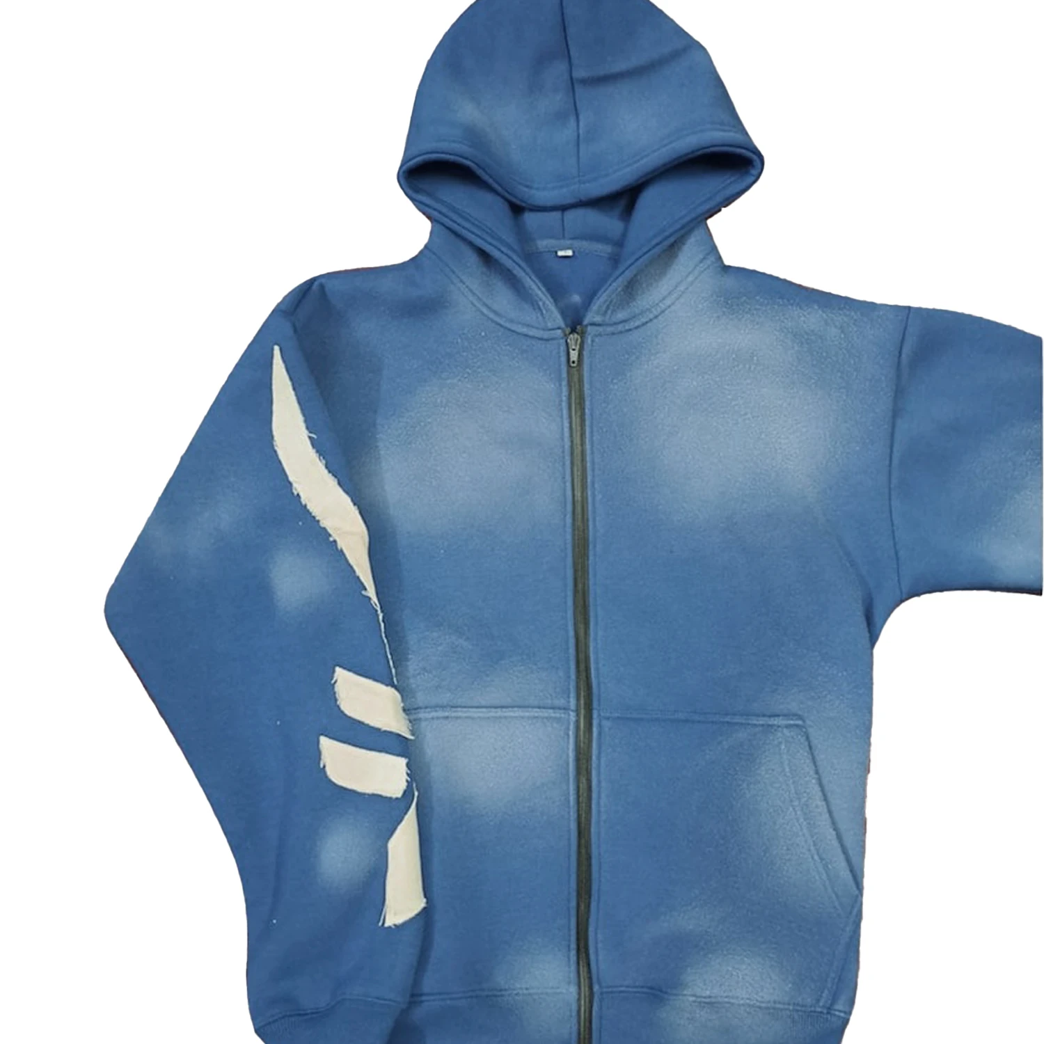 Glory Fully Custom Y2K Men's Heavyweight Fleece Tracksuit Mineral Wash Hoodie Flare Bottom Sweatpants Rhinestone Streetwear