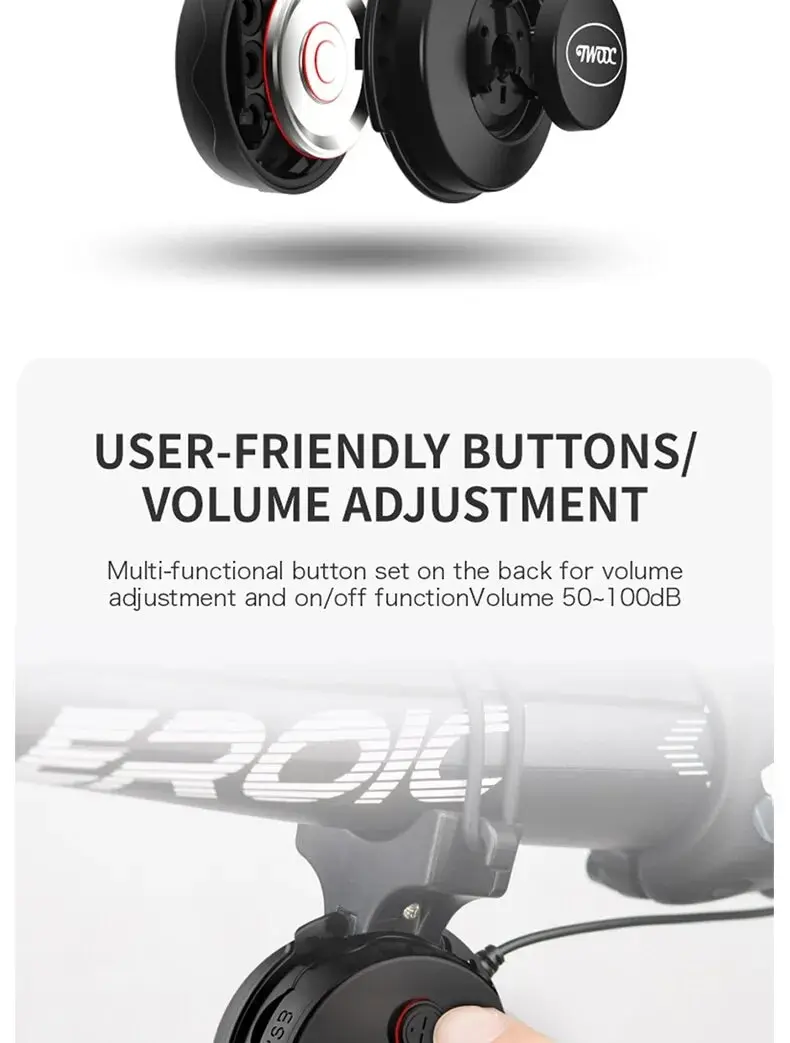 Twooc Bicycle Electronic Horn Volume Adjustment 4 Kinds Of Classic
