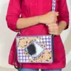 Purple & White Checkered
