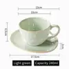 240ml Cup with saucer light green