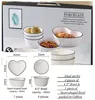 Four 4.5" Bowl + One 6.5" heart-shaped Bowl