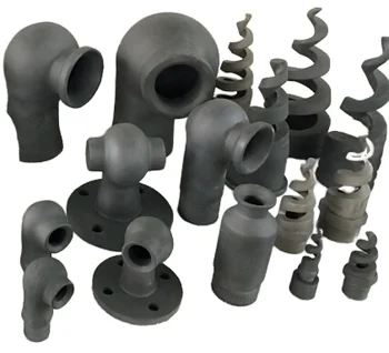 ZW-RA  Refractory Material Ceramic Crucible Carborundum Silicon Carbide Spiral Jet Spray Nozzle with Whirled Water